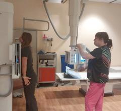 Massac Memorial employees with the FDR D-EVO Suite II X-ray room.